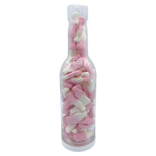 Round Bottle Shaped Sweets Jar With Lid 735ml (empty)