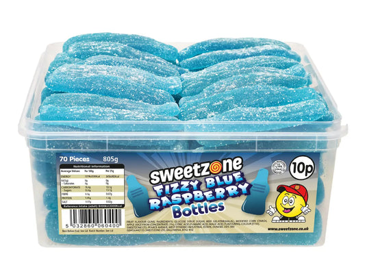 Sweetzone Giant Fizzy Blue Raspberry Bottles